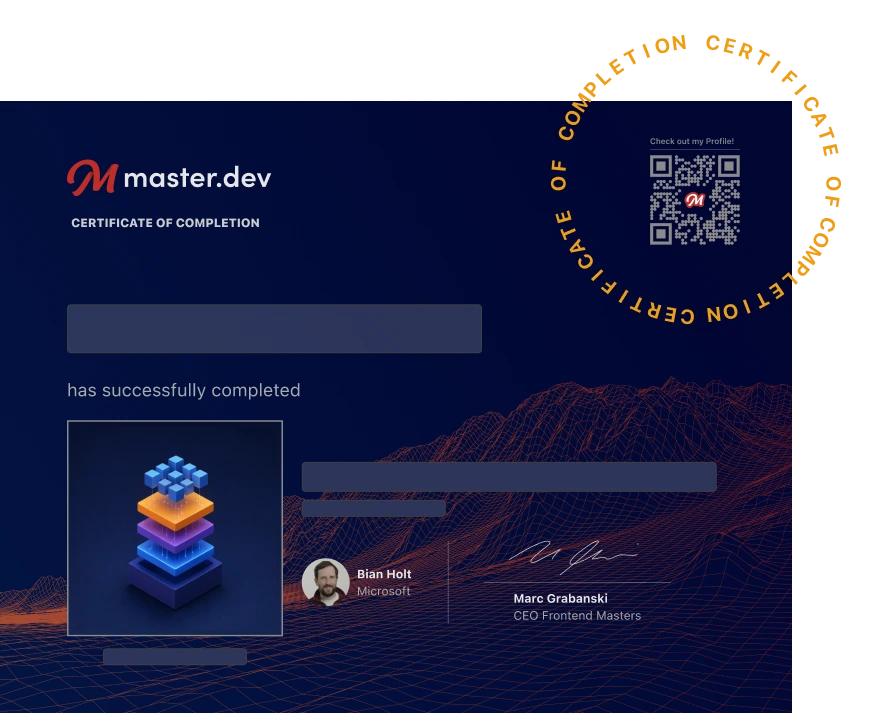 Sample completion certificate