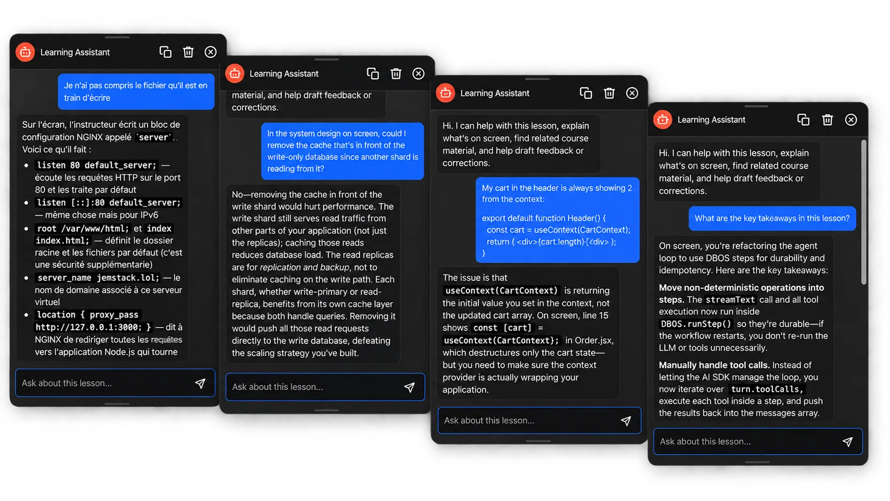 Master.dev live workshops